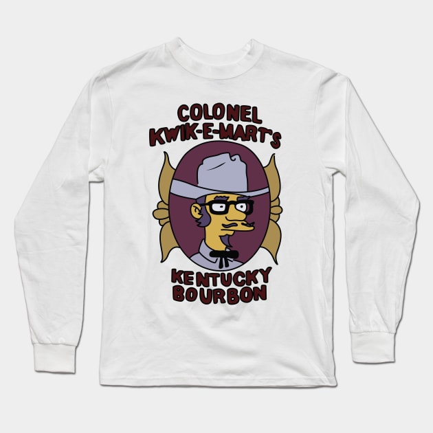 Colonel Kwik-E-Mart Long Sleeve T-Shirt by saintpetty